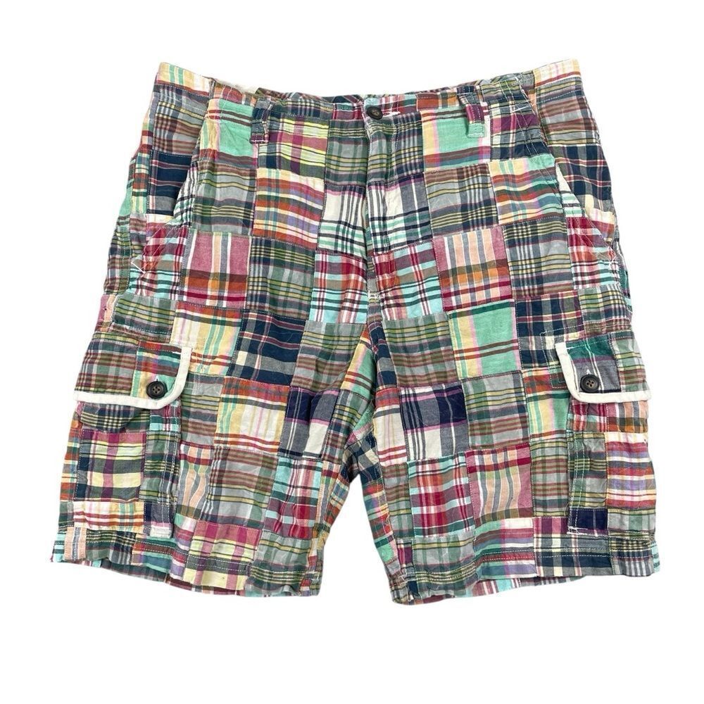 Men's Trevero‎ Distressed Patchwork 100% Cotton Shorts Size 34